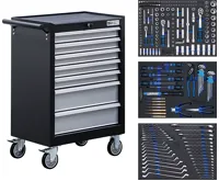 BGS Dílenský vozík, 7 zásuvek, se 263 nástroji BGS Dílenský vozík, 7 zásuvek, se 263 nástroji