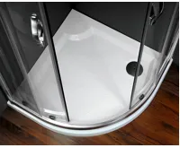 GELCO VIVA90 sprchová vanička z litého mramoru, čtvrtkruh, 90x90cm, R550, bílá (4)