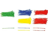 BGS Pásky vázací,  barevné, 2,4 x 100 mm, 200dílná (1)