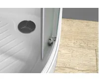 AQUALINE ARLEN čtvrtkruhová sprchová zástěna 800x800 mm, sklo Brick (7)