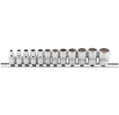 BGS Hlavice nástrčné,palcové,1/4"- 12.ti hranné,5/32" - 9/16",Chrom Vanadium,12 dílů sada