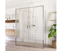 Sprchový kout, Lima, obdélník, 90x150x90x190 cm, chrom ALU, sklo Čiré Sprchový kout, Lima, obdélník, 90x150x90x190 cm, chrom ALU, sklo Čiré