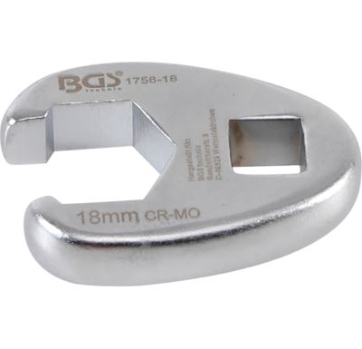 BGS Klíč otevřený plochý, 10 mm (3/8") drive, 18 mm