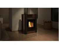 HS Flamingo Krbová kamna AQUAFLAM VARIO ® LEND 11/7kW hnědá - sametová, elektronická regulace (17)