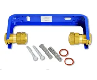 Držák vodoměru 1/2&quot; se šroubením 3/4&quot; vč. konzole