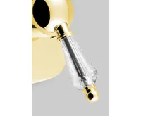 SAPHO KIRKÉ CRYSTAL podomítková sprchová baterie, 2 výstupy, páčka krystal, zlato (3)