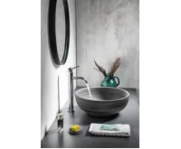 SAPHO PRIORI keramické umyvadlo na desku, Ø 41 cm, šedá se vzorem (6)