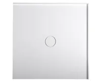 POLYSAN MIRAI sprchová vanička z litého mramoru, čtverec 80x80x1,8cm, bílá