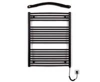 Koupelnový radiátor elektrický Thermal KDO-E 750/ 960 - 500W, pravý - černý mat