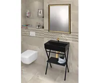 ISVEA SISTEMA keramické umyvadlo 60x42cm, černá mat (6)