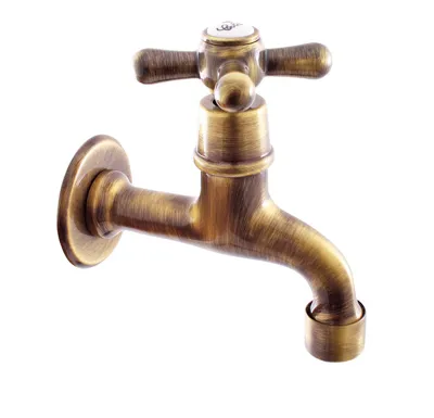 RAV Nástěnný kohoutek na studenou vodu, stará mozaz, MK193SM