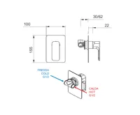 SAPHO SPY podomítková sprchová baterie, 1 výstup, chrom (2)