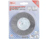 BGS Kotouč drátěný 100mm, plochý, do vrtačky (2)