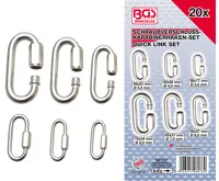 BGS Karabina se šroubovacím zámkem, 20 dílů BGS Karabina se šroubovacím zámkem, 20 dílů