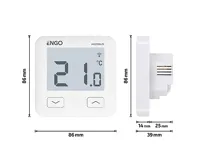 ENGO Controls Bezdrátový termostat E10-MBUSW, ENGO Smart, TUYA, bílá (1)