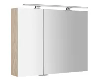 SAPHO MIRRÓ galerka s LED osvětlením, 90x70x16cm, jilm bardini
