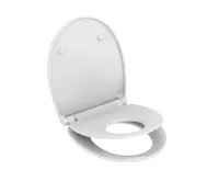 Samozavírací WC sedátko, duroplast, bílé, s odnímatelnými panty CLICK Samozavírací WC sedátko, duroplast, bílé, s odnímatelnými panty CLICK
