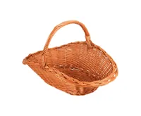 HS Flamingo Koš na dřevo proutěný oválný