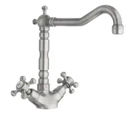 SAPHO ANTEA stojánková dřezová baterie s retro hubicí, nikl SAPHO ANTEA stojánková dřezová baterie s retro hubicí, nikl