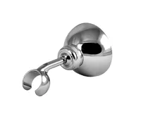 Držák sprchy polohovací retro, pochromovaná mosaz