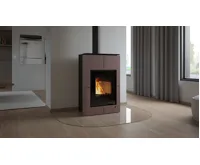HS Flamingo Krbová kamna AQUAFLAM VARIO ® SAPORO 11/5kW hnědá - sametová, elektronická regulace (16)