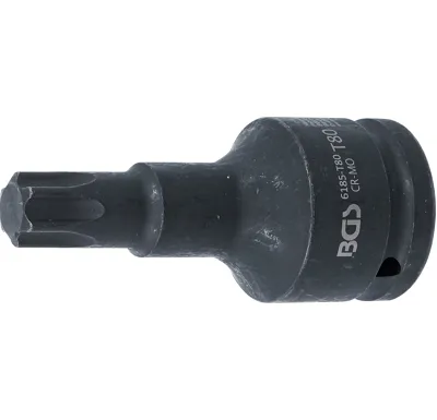 BGS Hlavice zástrčná tvrzená, délka 100 mm, 20 mm (3/4"), T-profil (pro Torx) T80 - BGS 6185-T