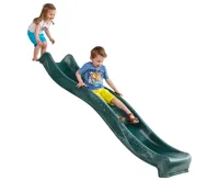 Zahradní skluzavka Skluzo 3m limetková s přípojkou na vodu (3)