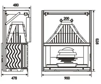 HS Flamingo Laudel  900 ARIZONA Krbová vložka - horní otevírání 6894-56 (2)