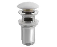 SAPHO Umyvadlová výpust 5/4“, click-clack, keramická zátka, 10-50mm, bílá SAPHO Umyvadlová výpust 5/4“, click-clack, keramická zátka, 10-50mm, bílá