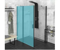 POLYSAN ZOOM BLACK boční stěna 900mm, čiré sklo POLYSAN ZOOM BLACK boční stěna 900mm, čiré sklo