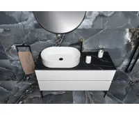 GSI KUBE X keramické umyvadlo na desku, 60x37cm, oválné, bílá ExtraGlaze (7)