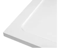 AQUALINE TECMI sprchová vanička z litého mramoru, obdélník 100x80cm, bílá (4)