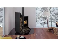 HS Flamingo Krbová kamna FLAMINGO DELUXE ® KAMPA levá, černá (17)