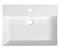 SAPHO KARE 60 keramické umyvadlo nábytkové 60x46cm, bílá (8)