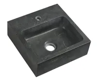 SAPHO BLOK kamenné umývátko 30x30cm, antracit SAPHO BLOK kamenné umývátko 30x30cm, antracit