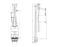 CREAVIT ANTIK WC kombi, spodní/zadní odpad, bílá (5)