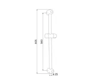 Držák sprchy posuvný 605 mm (1)