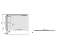 POLYSAN VARESA sprchová vanička z litého mramoru se záklopem, obdélník 120x90cm, bílá (2)