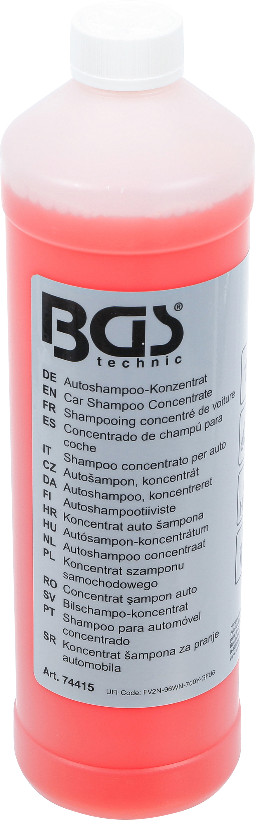 Bgs autošampon, koncentrát,  červená,  1000 ml - bgs 74415