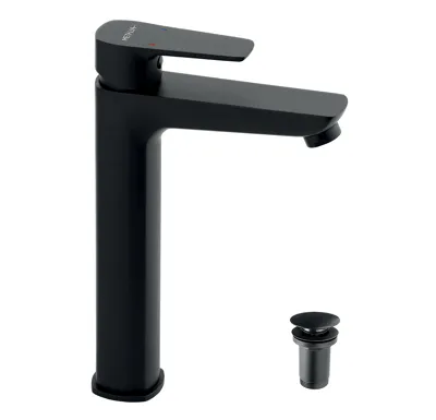 NOVASERVIS Umyvadlová baterie s výpustí METALIA 58 ECO, černá - 58503,5