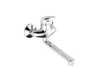 JIKA DINO, Umyvadlová nástěnná páková baterie s ramínkem 210 mm, rozteč 100 mm, Chrom JIKA DINO, Umyvadlová nástěnná páková baterie s ramínkem 210 mm, rozteč 100 mm, Chrom