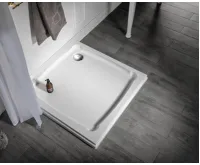 GELCO DIONA sprchová vanička z litého mramoru, čtverec 90x90x7,5cm, bílá (7)