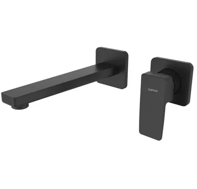 SAPHO TURSI podomítková dvouprvková umyvadlová baterie, černá mat