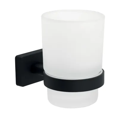 NOVASERVIS Držák kartáčků GRETA, černá matná - AGR03BL