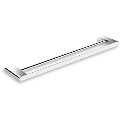 NOVASERVIS Dvojitý držák ručníků 600 mm Titania Naty chrom - 66625,0