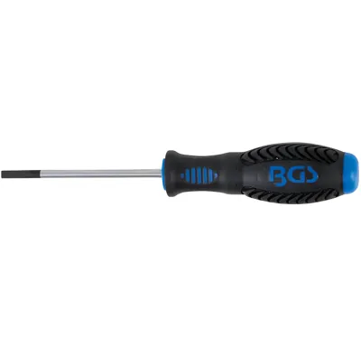 BGS Šroubovák, plochý 4 mm, Délka čepele 80 mm