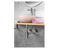 AQUALINE Umyvadlový sifon 5/4", odpad 32mm kulatý, chrom (1)