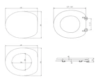 AQUALINE FUNNY WC sedátko s potiskem mořská hvězda, bílá (4)