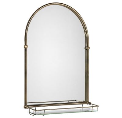 SAPHO TIGA zrcadlo s policí 48x67cm, bronz