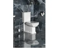 KERASAN WALDORF WC kombi, spodní/zadní odpad, bílá-chrom (3)